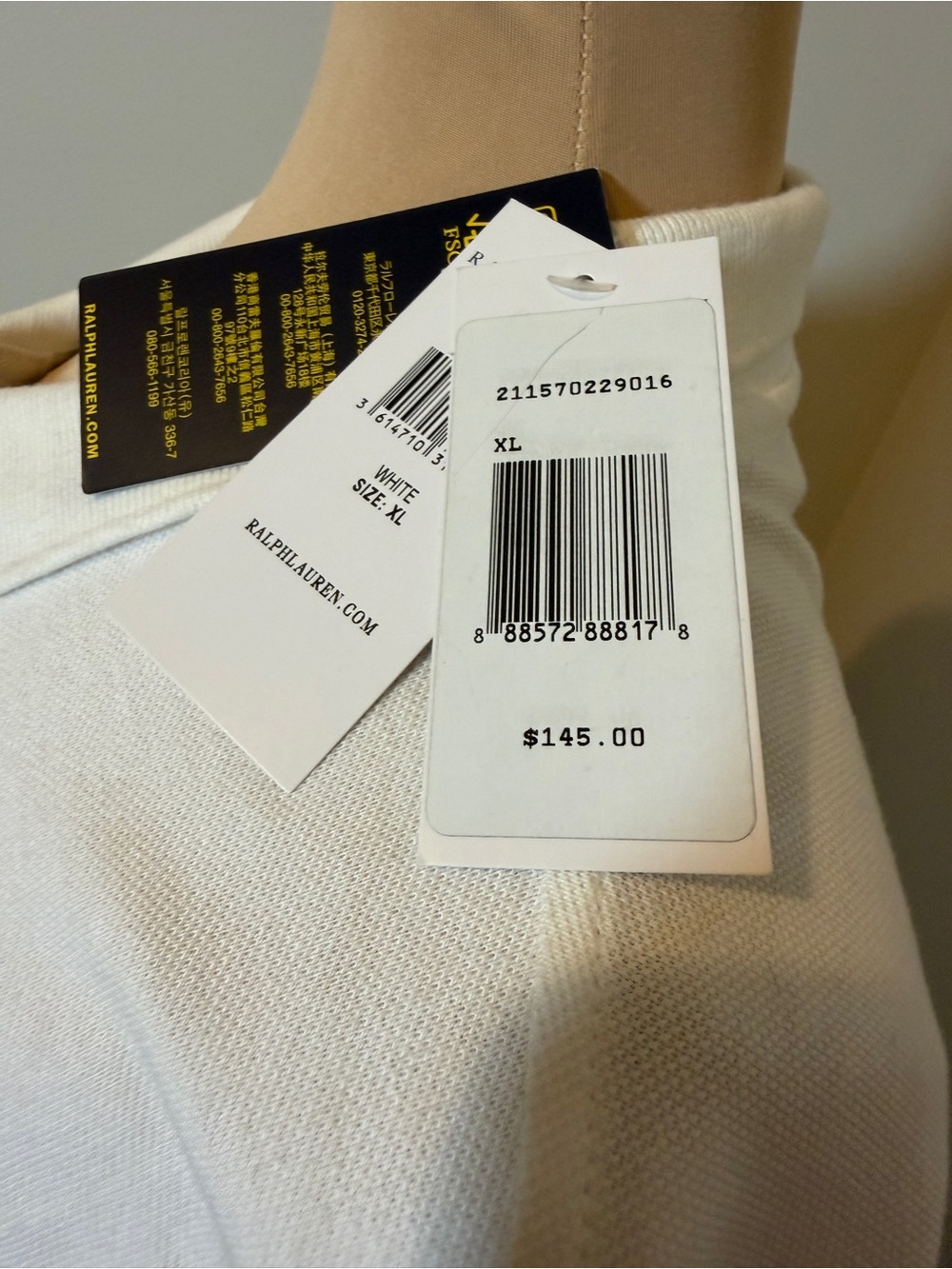 NWT Ralph Lauren White Polo Shirt Dress with Navy Pony Logo - Picture 5 of 6